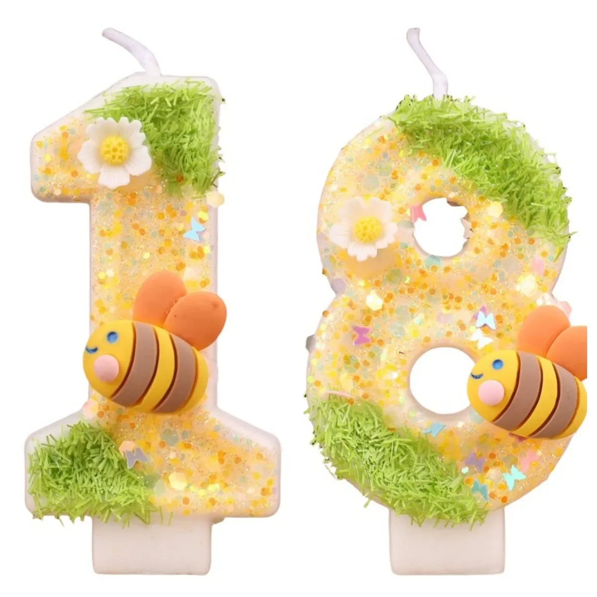 Art & Craft Teacher - Bee Digital Candle Super Sequin Birthday