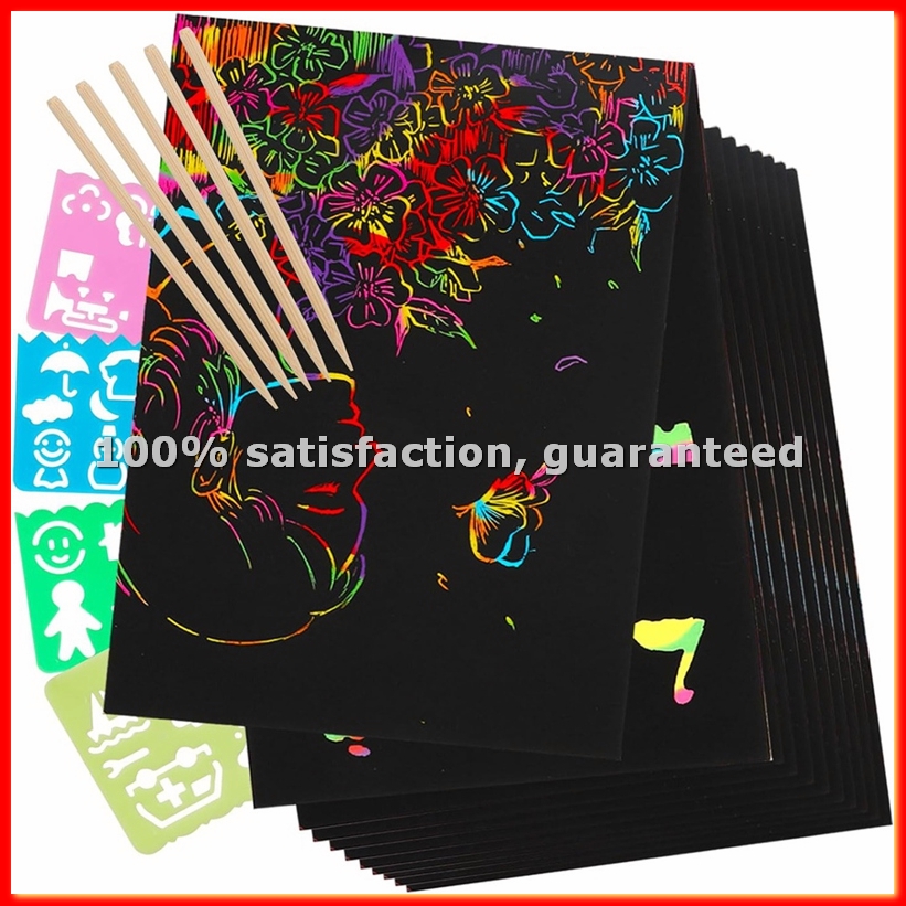 Art Craft Gifts - Scratch Paper Art Set, Black Crafts