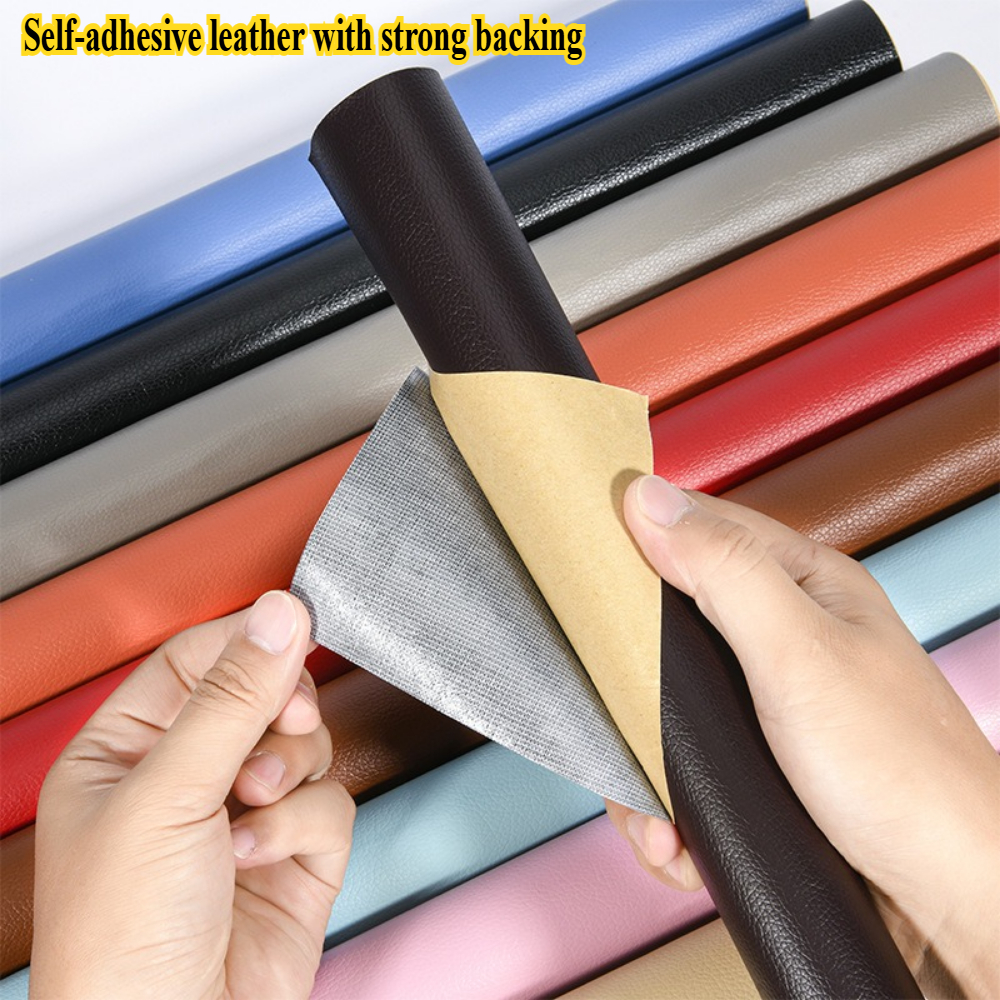 Art Craft Upholstery - Self-adhesive Leather Patches Faux Leather Sticker