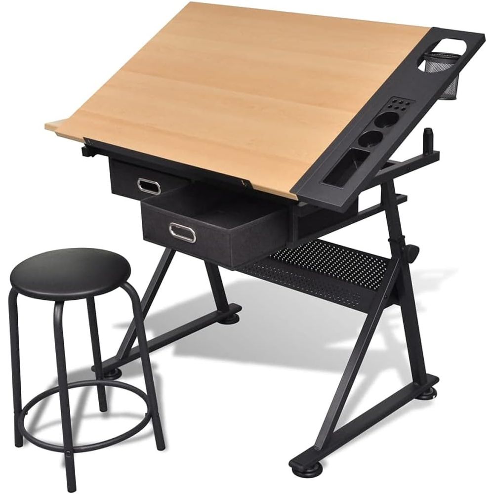 Art & Craft Teacher - Adjustable Height Drafting Table with Storage