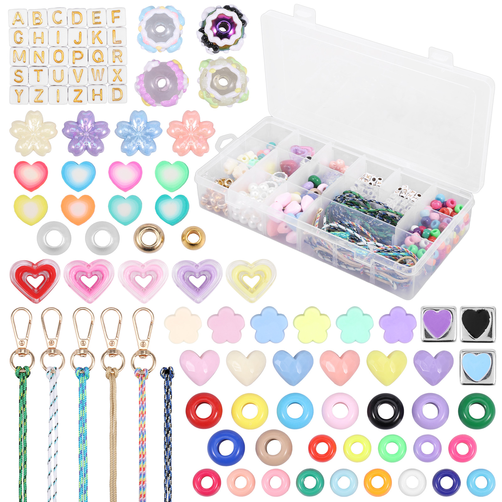 Art Craft Gifts - 421PCS Beaded Keychain Making Kit for