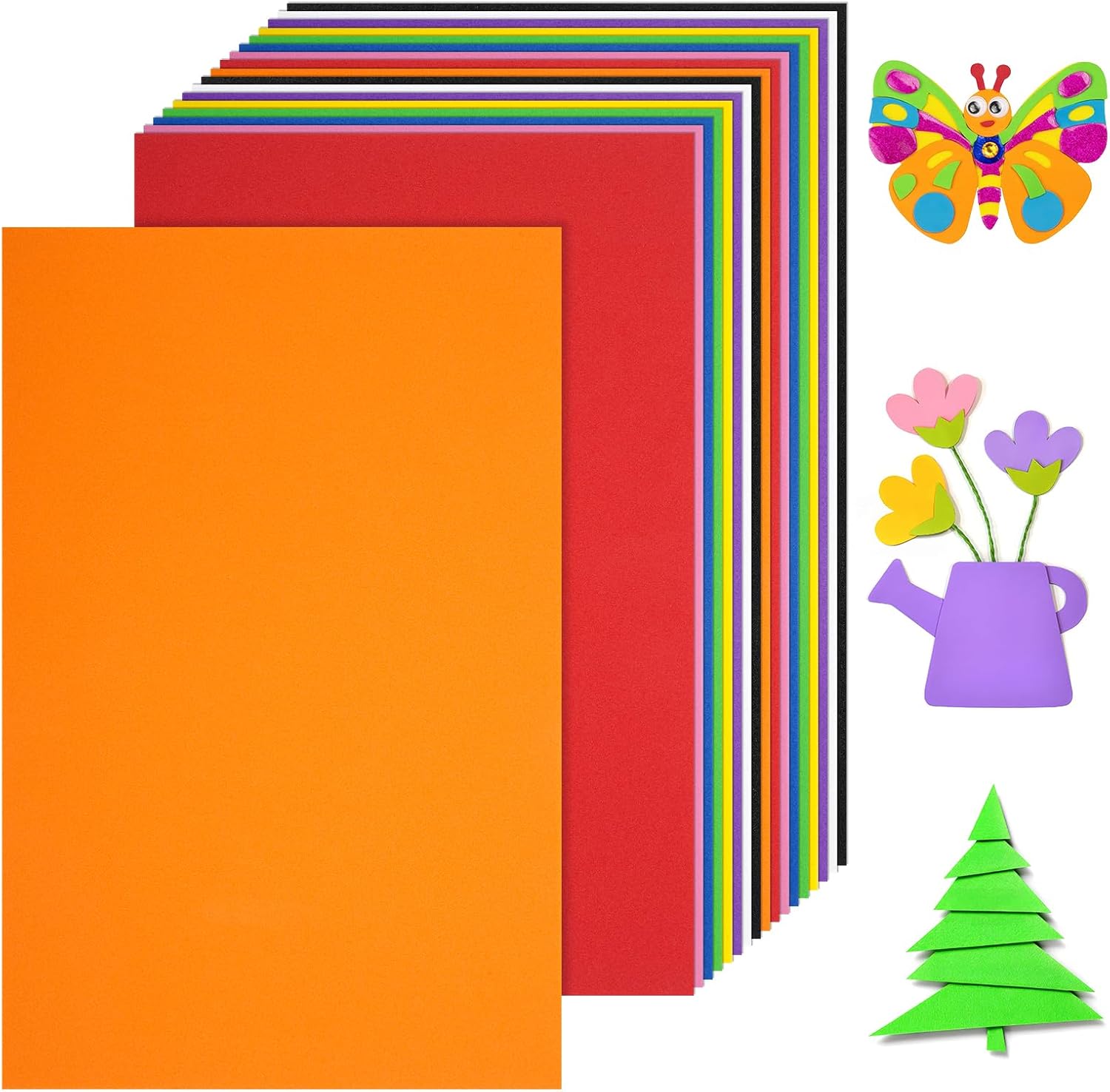 Art X Craft - 18 Sheets Foam Sheets, 9 Colors