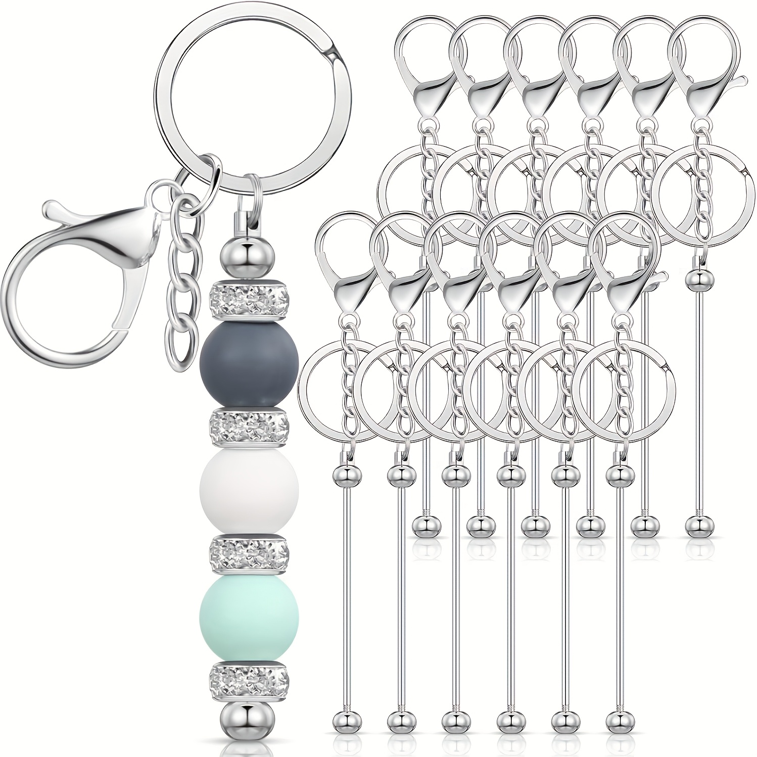 Art Craft Gifts - DIY Beaded Keychain Set Handmade Blank