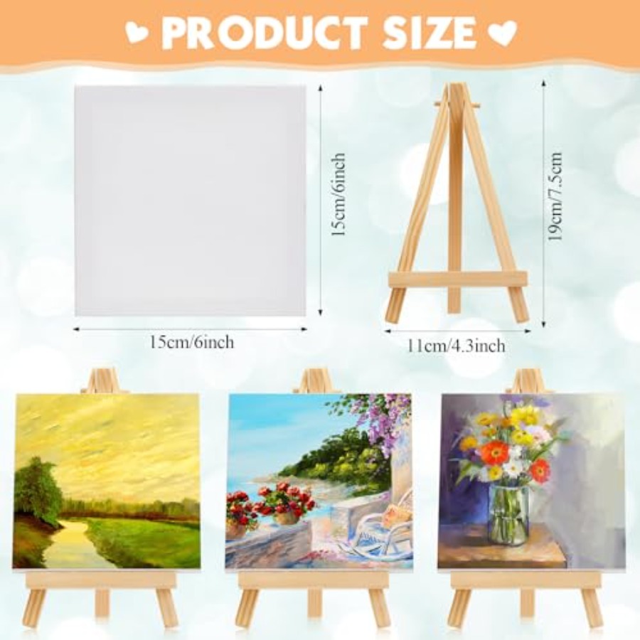 32 Pack 6 x 6 Inch Mini Canvas - đánh giá và giá Art X Craft