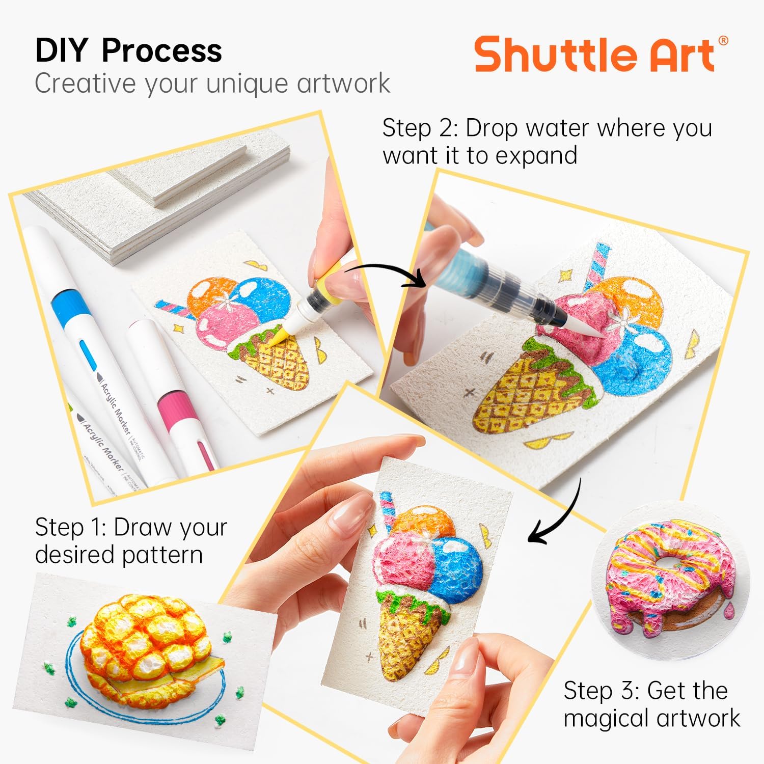 3D Puffy Foam Texture Painting - đánh giá và giá Art Craft Board