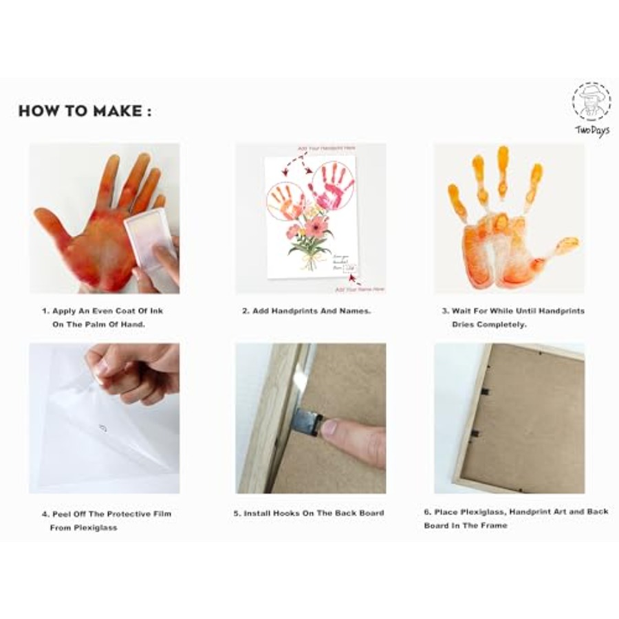 Flower Bouquet Handprint Art C - đánh giá và giá Art Craft Gifts