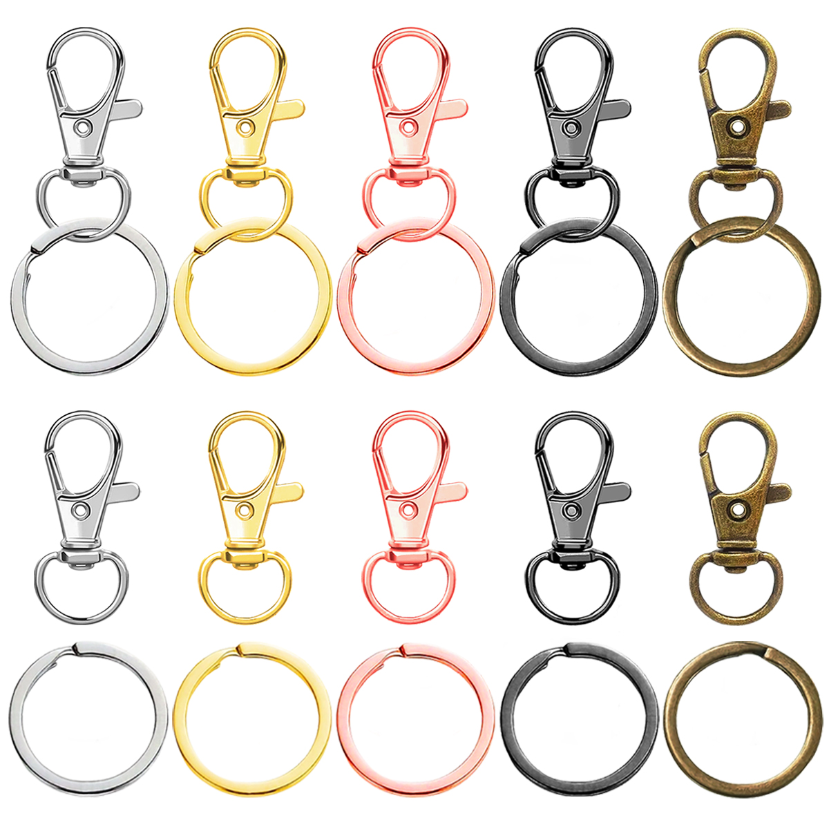 10/20/30/50 Set Swivel Keychai - đánh giá và giá Art Craft Gifts