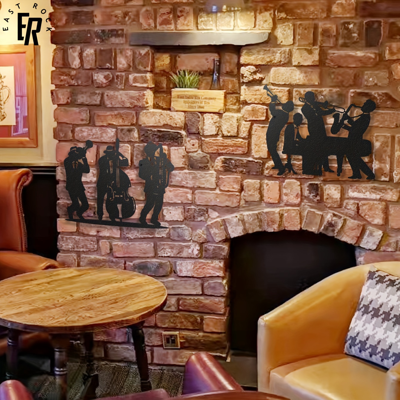 Metal Musician Silhouette Wall - đánh giá và giá Art Craft Logo