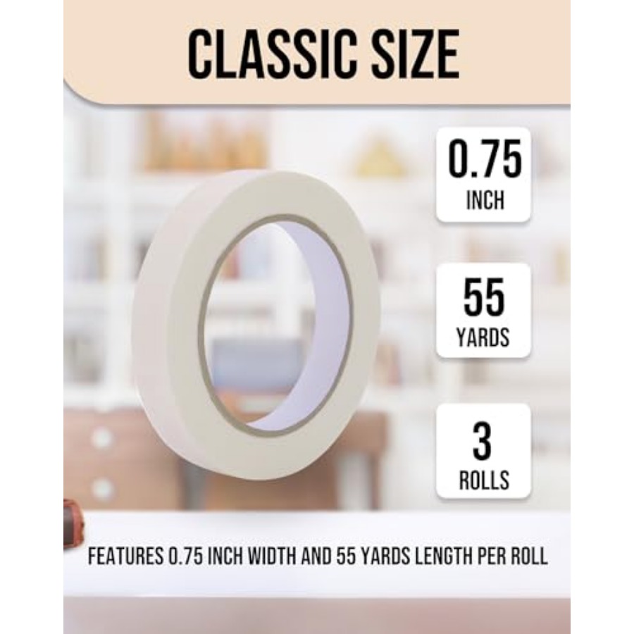 Masking Tape 3/4 inch, 3 Pack  - đánh giá và giá Art X Craft