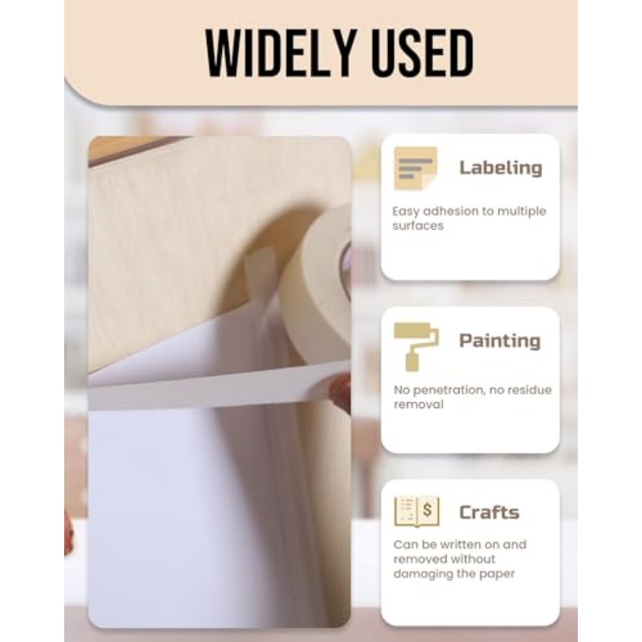 Masking Tape 3/4 inch, 3 Pack  - đánh giá và giá Art X Craft