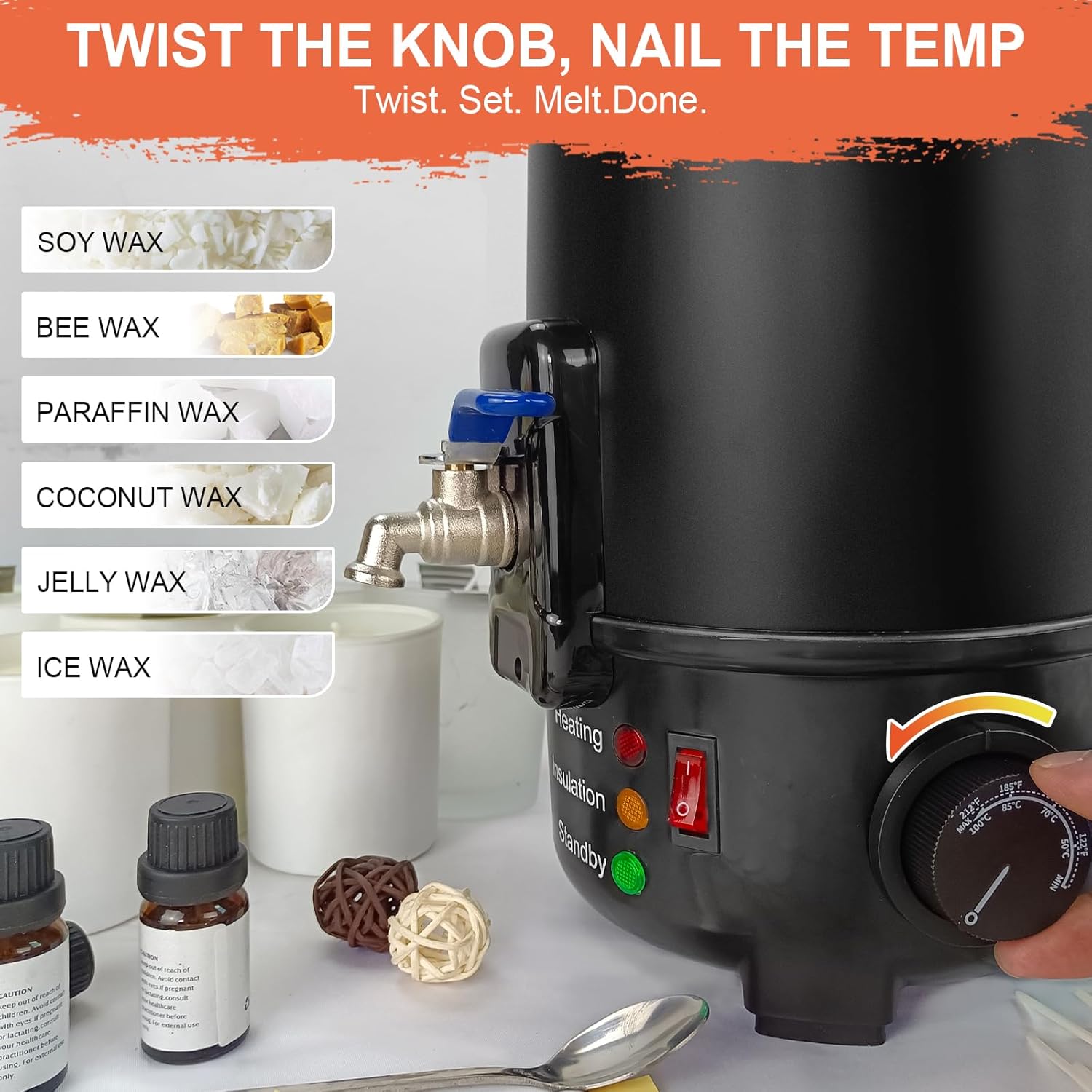 8Lbs Electric Wax Melter for C - đánh giá và giá Candle Making Wax