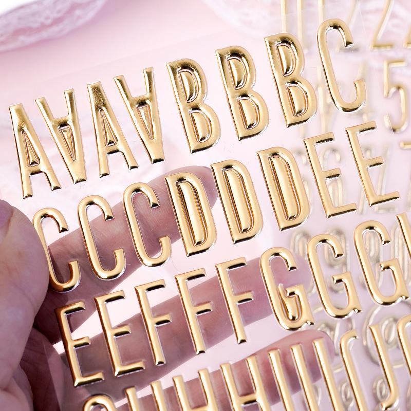 3D Gold Letter & Number Sticke - đánh giá và giá Letter S Art Craft