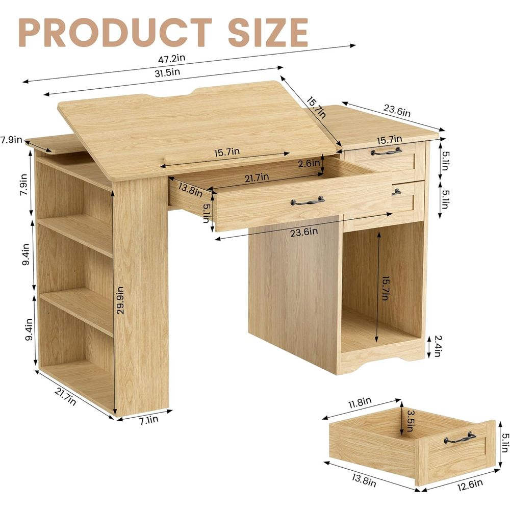 Adjustable Desk with Storage,  - đánh giá và giá Art & Craft Teacher