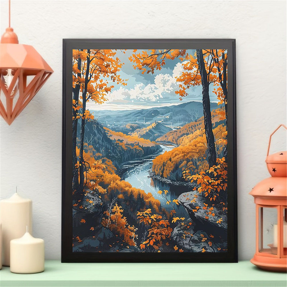 HUACAN Field Mountain Cross Po - đánh giá và giá Art And Craft Autumn