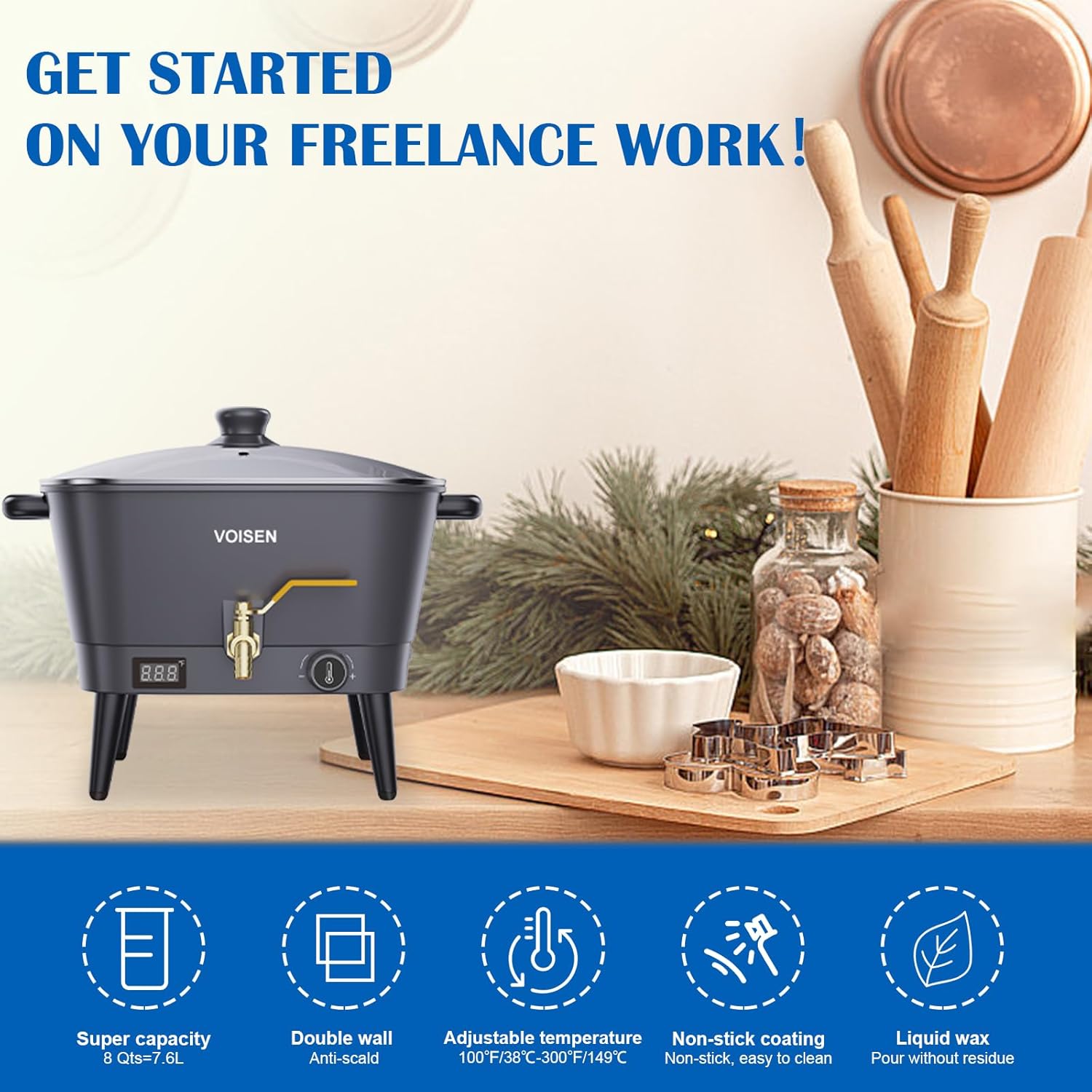 8Qt Electric Wax Melter for Ca - đánh giá và giá Candle Making Wax