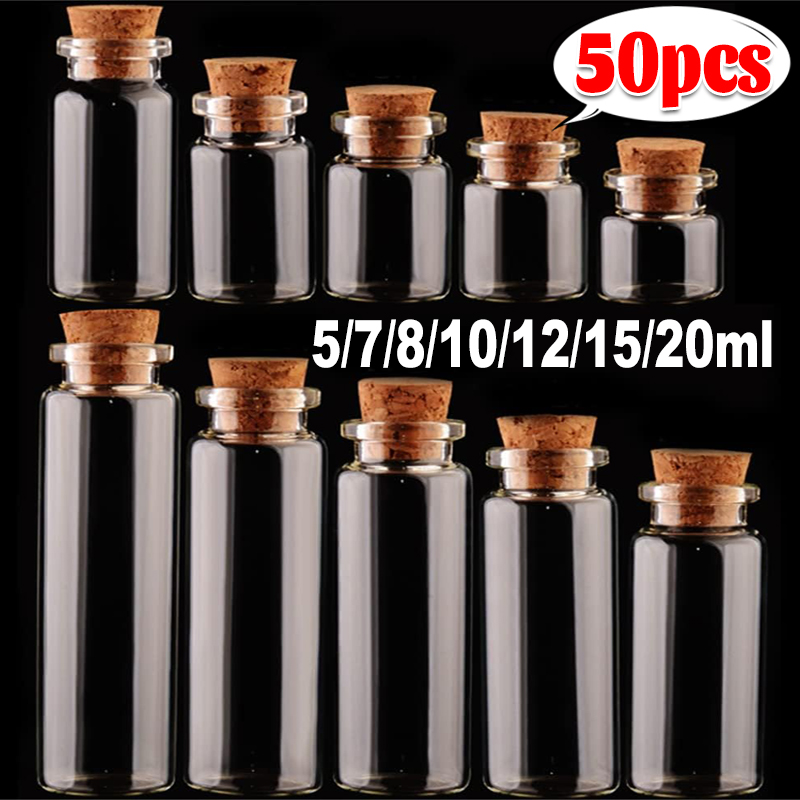 Small Glass Bottles with Cork  - đánh giá và giá Letter S Art Craft