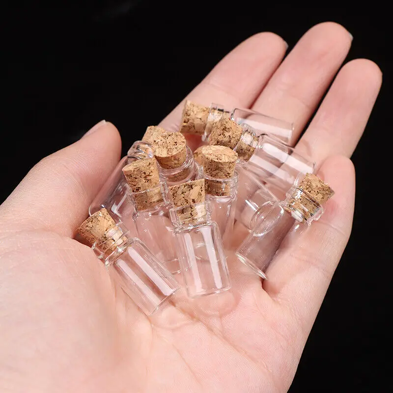 Small Glass Bottles with Cork  - đánh giá và giá Letter S Art Craft