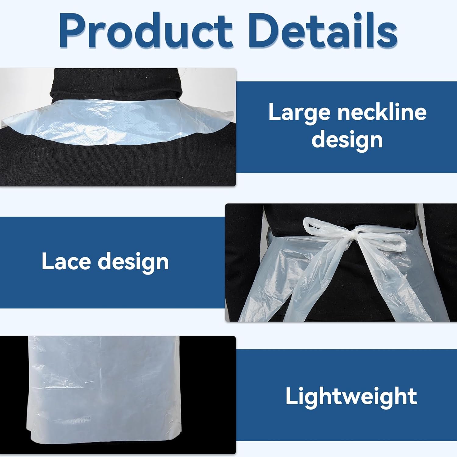 Disposable White Plastic Apron - đánh giá và giá Art X Craft