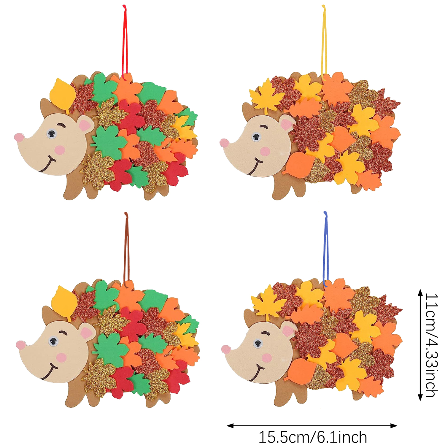 8pcs Hedgehog Foam Stickers He - đánh giá và giá Art And Craft Autumn
