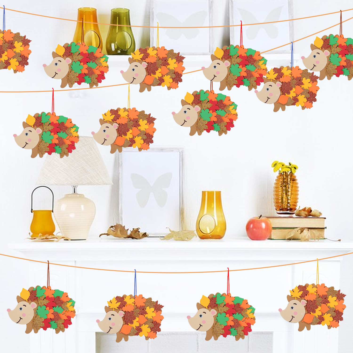 8pcs Hedgehog Foam Stickers He - đánh giá và giá Art And Craft Autumn