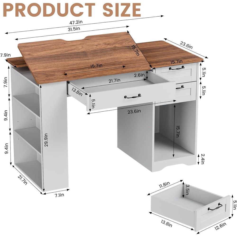 Adjustable Desk with Storage a - đánh giá và giá Art & Craft Teacher