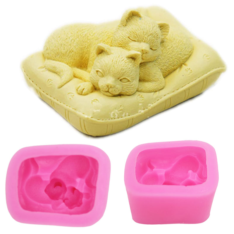 Non-Stick Silicone Cat Mould 3 - đánh giá và giá Art Craft Cat
