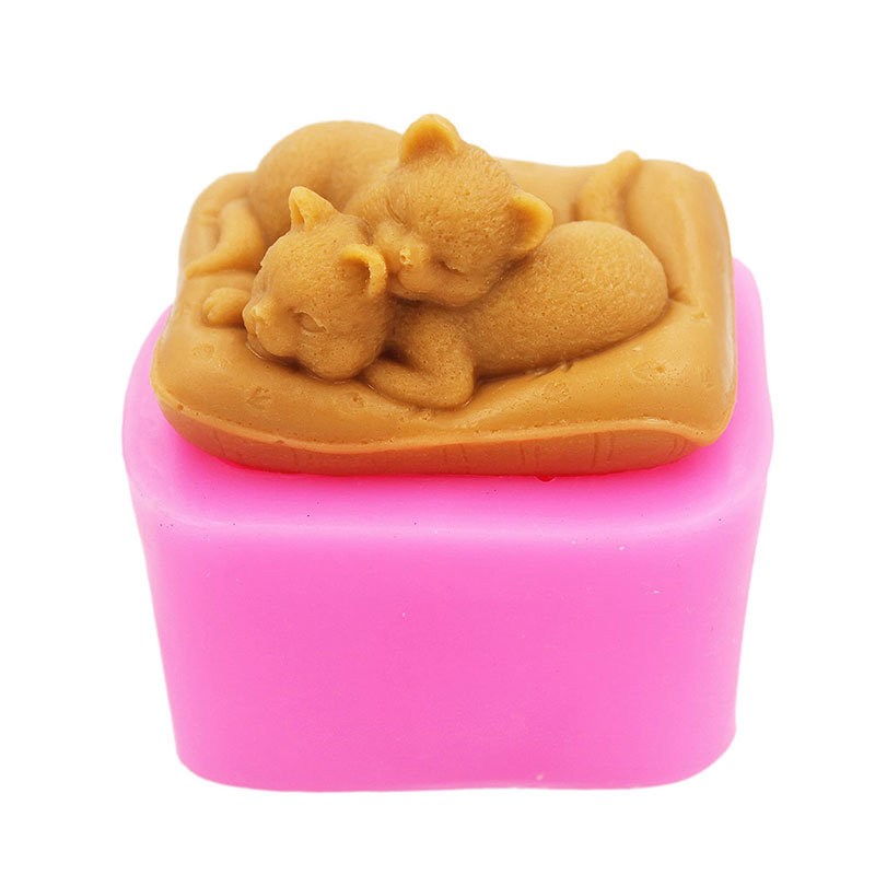 Non-Stick Silicone Cat Mould 3 - đánh giá và giá Art Craft Cat