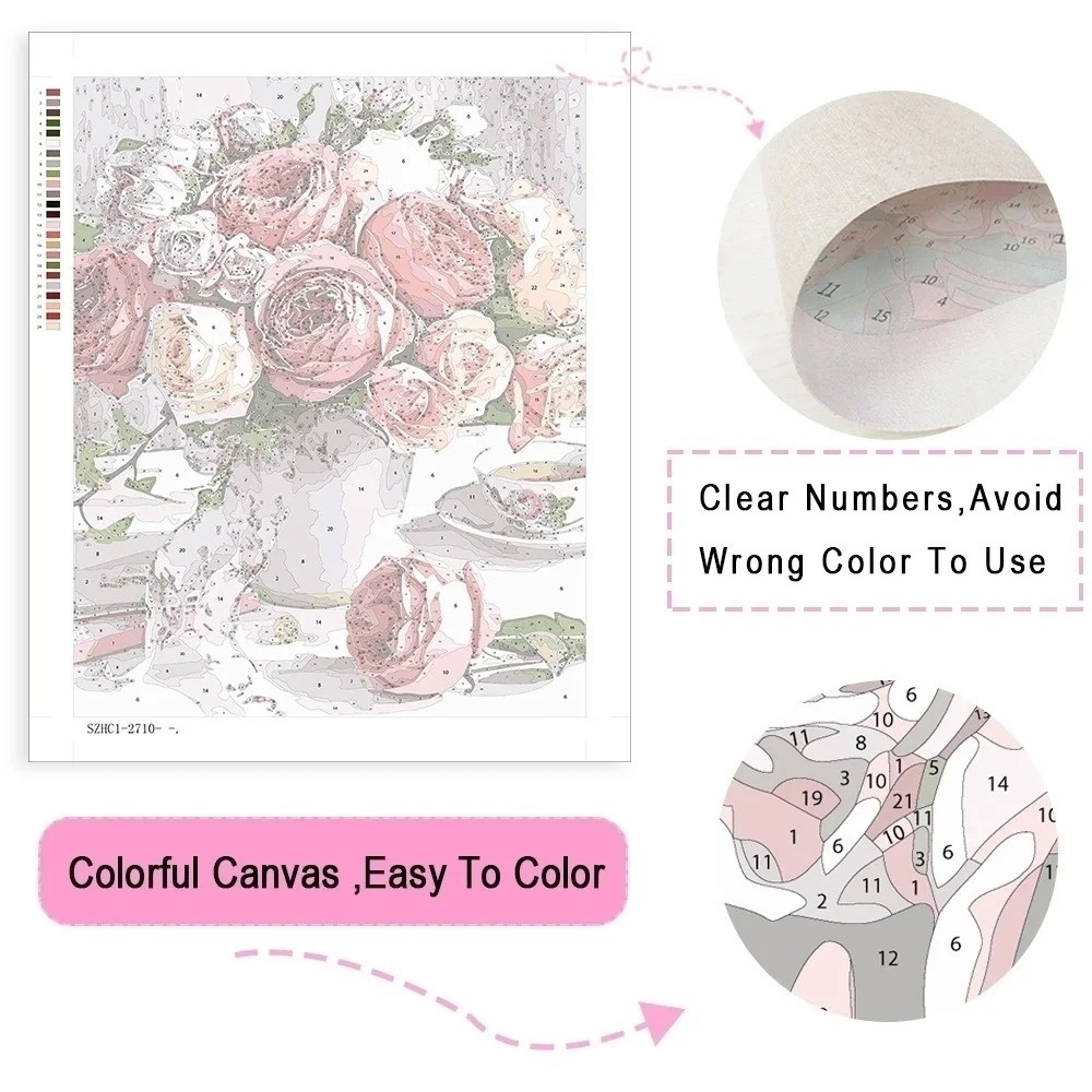 AZQSD Adult Paint By Numbers A - đánh giá và giá Art Craft Cat