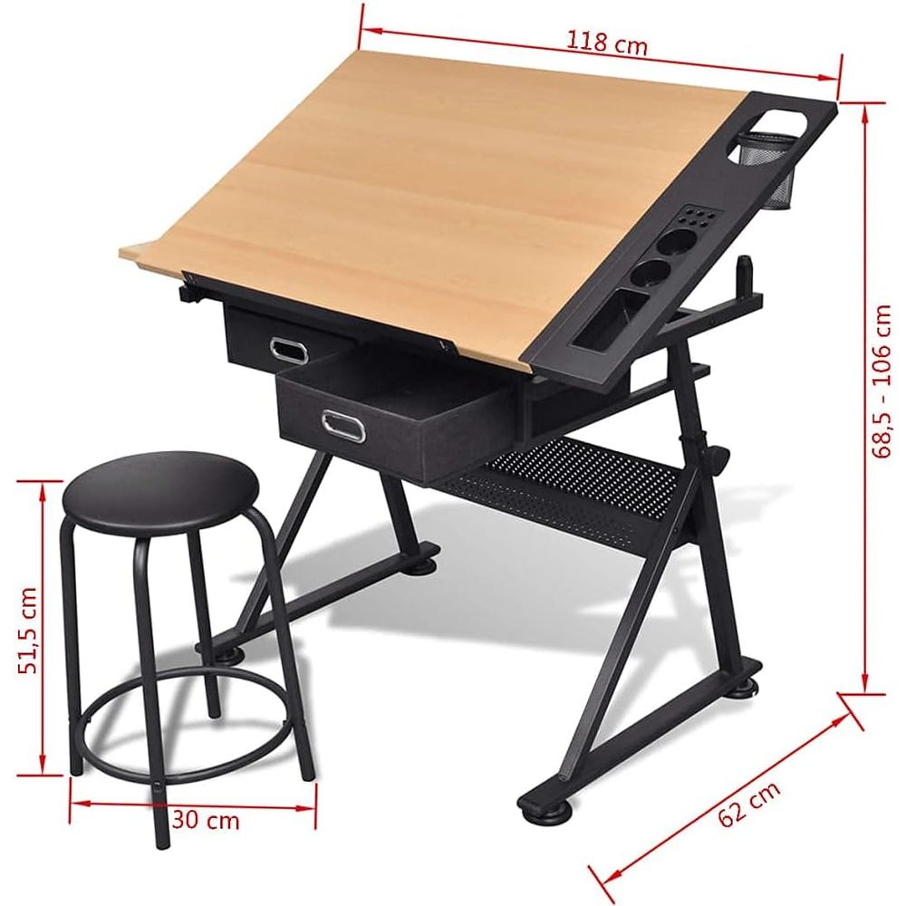Adjustable Height Drafting Tab - đánh giá và giá Art & Craft Teacher