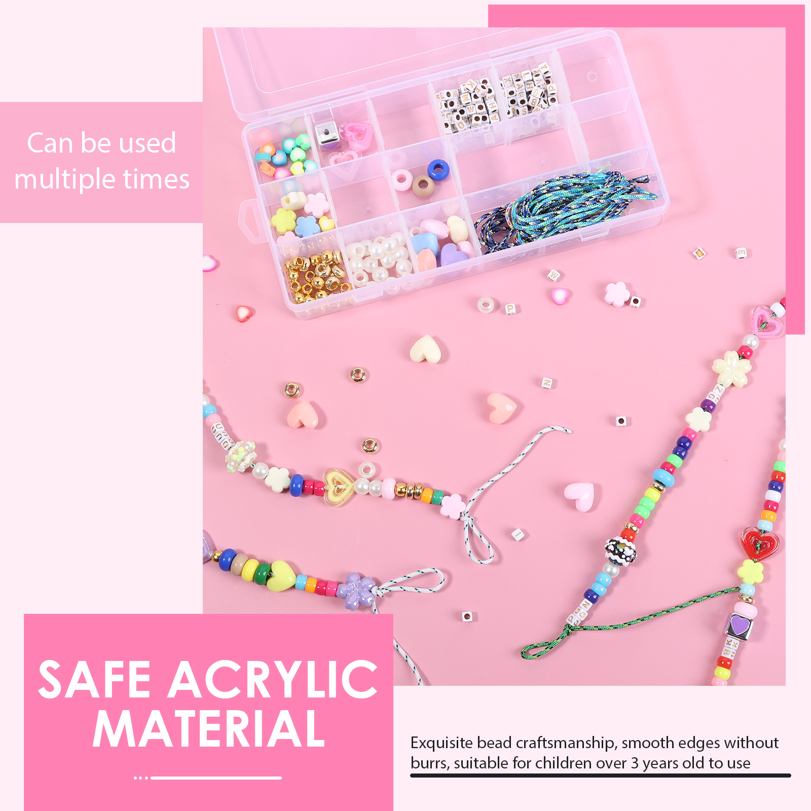421PCS Beaded Keychain Making  - đánh giá và giá Art Craft Gifts