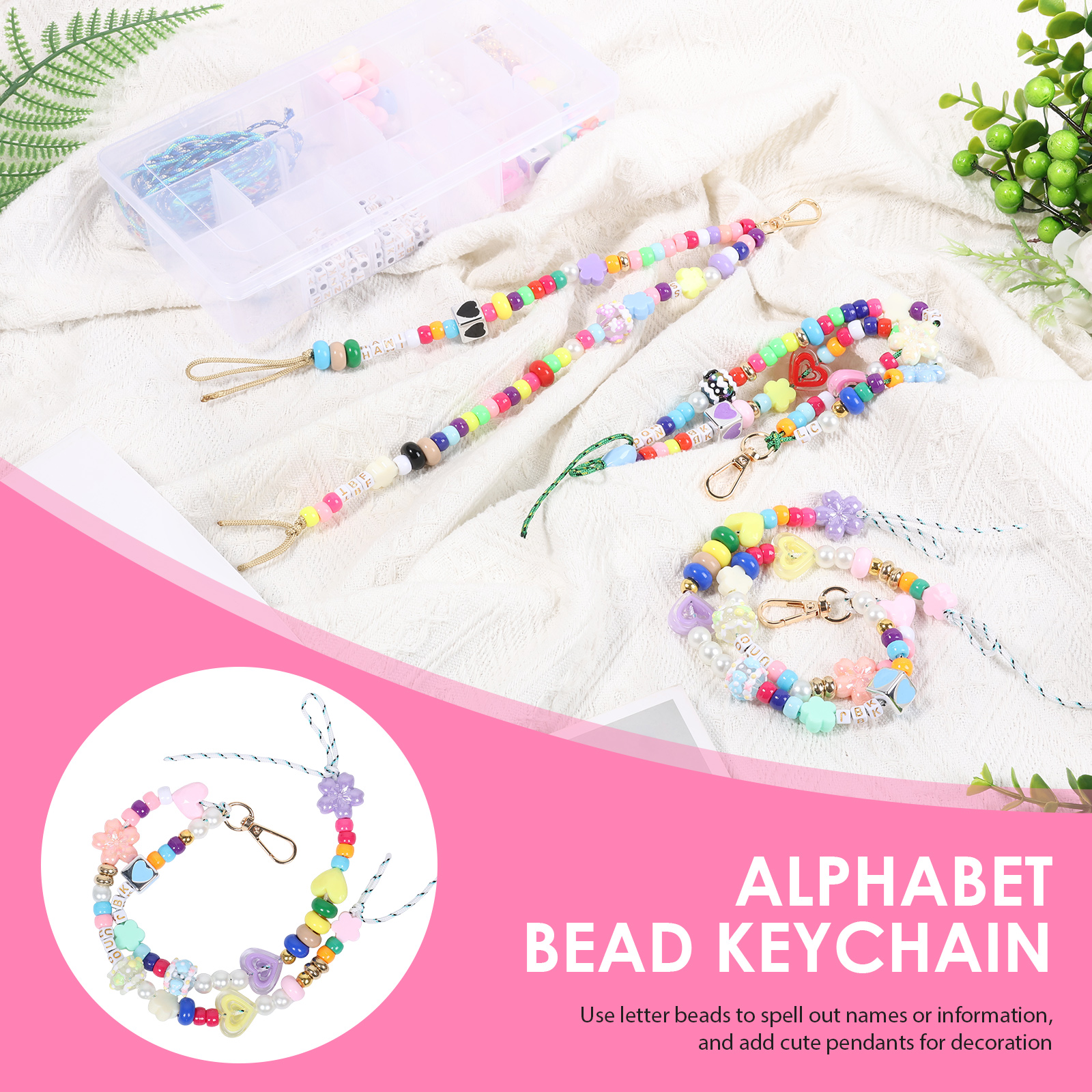 421PCS Beaded Keychain Making  - đánh giá và giá Art Craft Gifts
