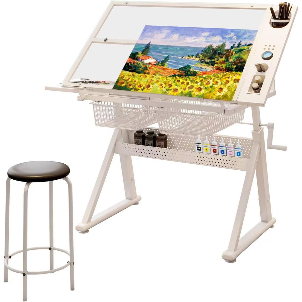 Adjustable Art Desk with Tempe - đánh giá và giá Art & Craft Teacher
