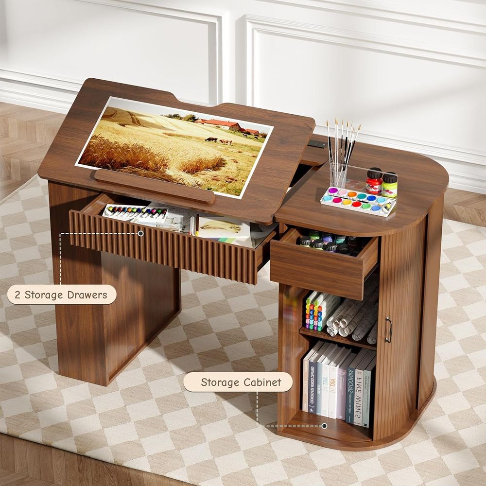Storage Cabinet Desk with Shel - đánh giá và giá Art & Craft Teacher