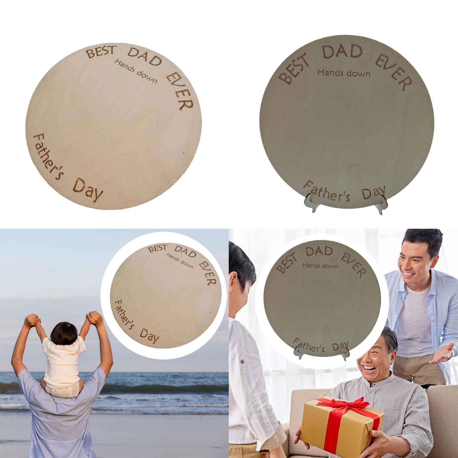 DIY Handprint Wood Sign Orname - đánh giá và giá Art And Craft For Father'S Day