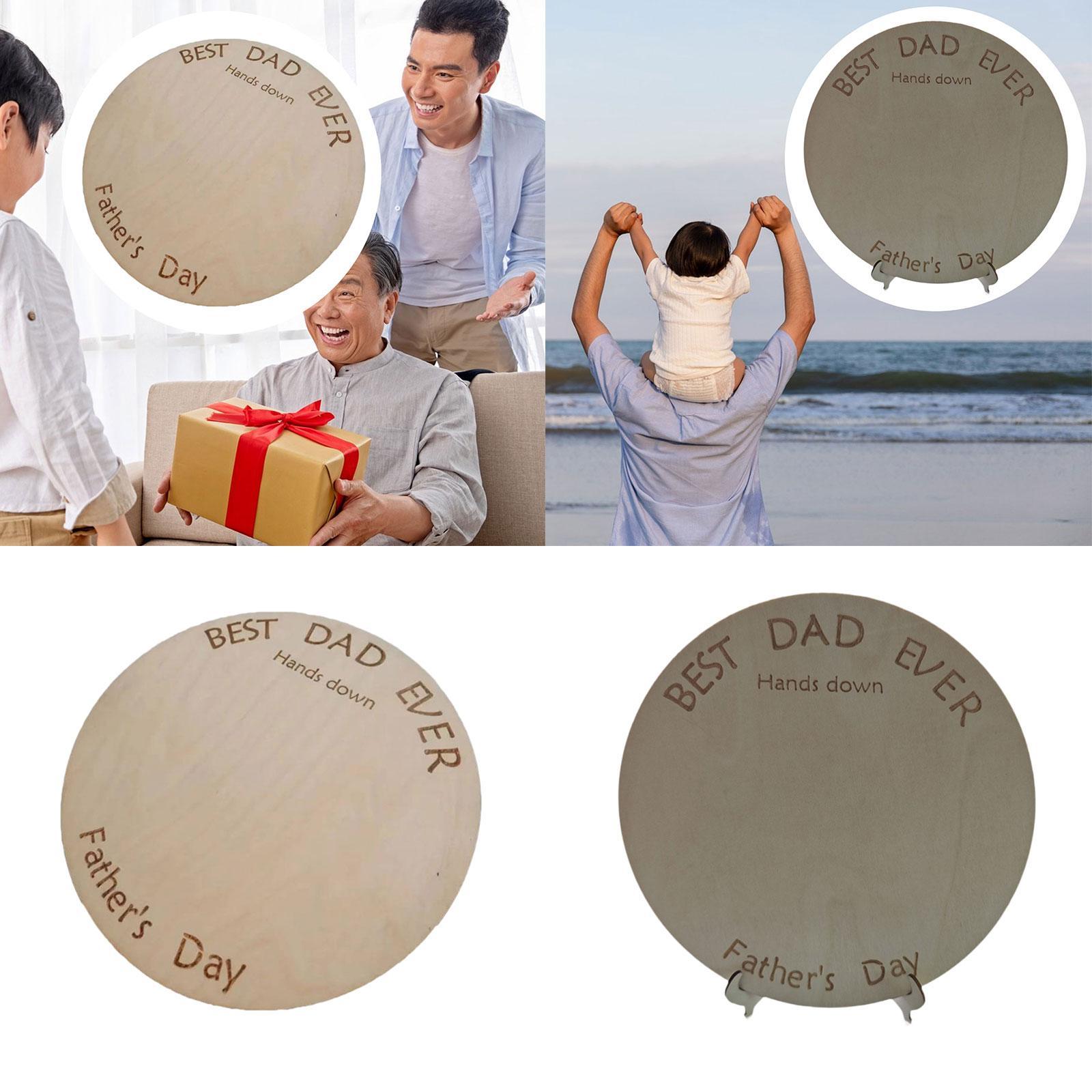 DIY Handprint Wood Sign Orname - đánh giá và giá Art And Craft For Father'S Day