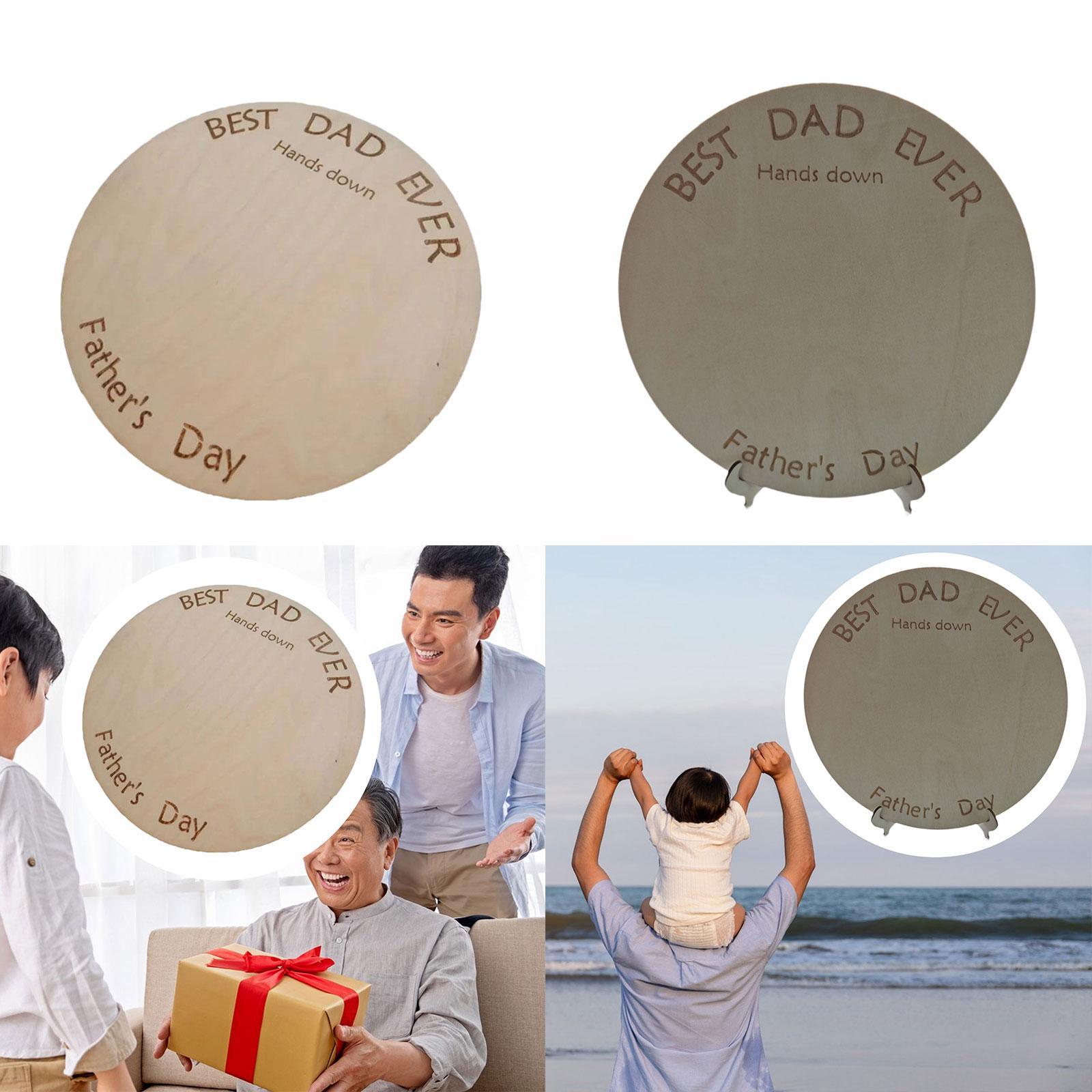 DIY Handprint Wood Sign Orname - đánh giá và giá Art And Craft For Father'S Day