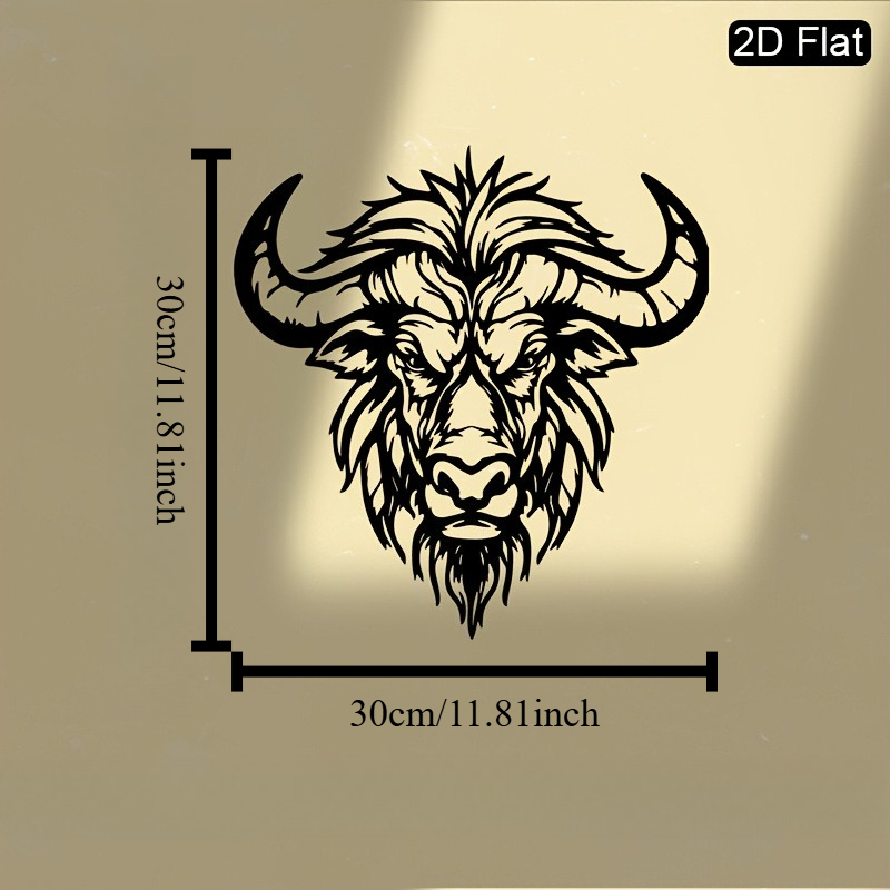1Pcs Metal Buffalo Head Wall S - đánh giá và giá Art And Craft For Father'S Day