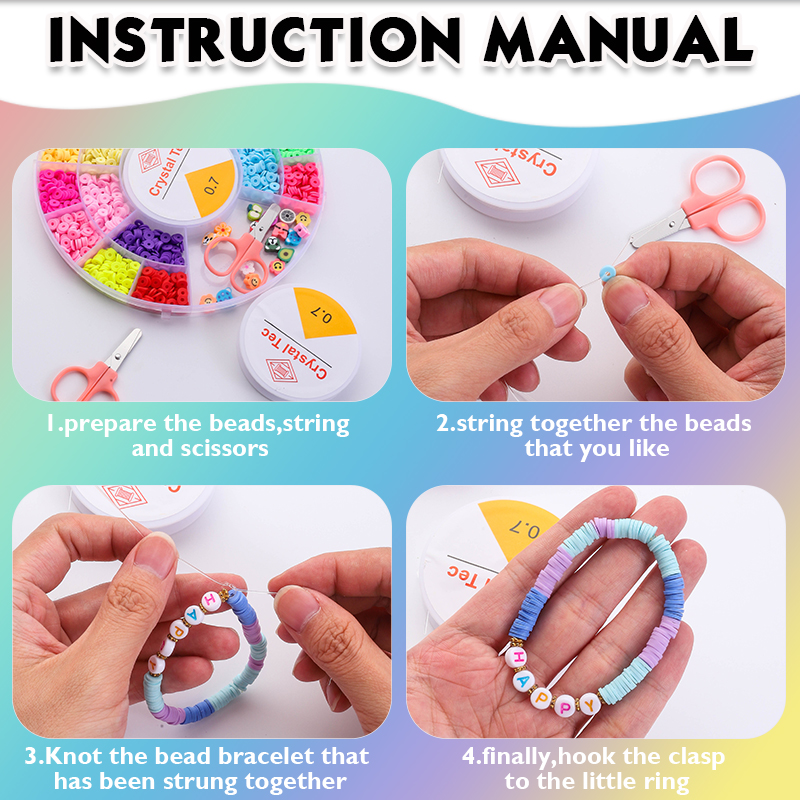 Clay Beads Bracelet Making Kit - đánh giá và giá Letter S Art Craft