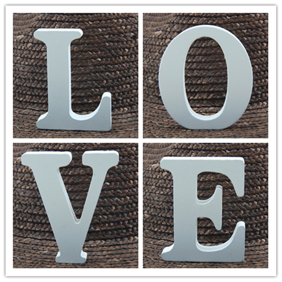 1pc 8CM White Wooden Letter En - đánh giá và giá Letter S Art Craft