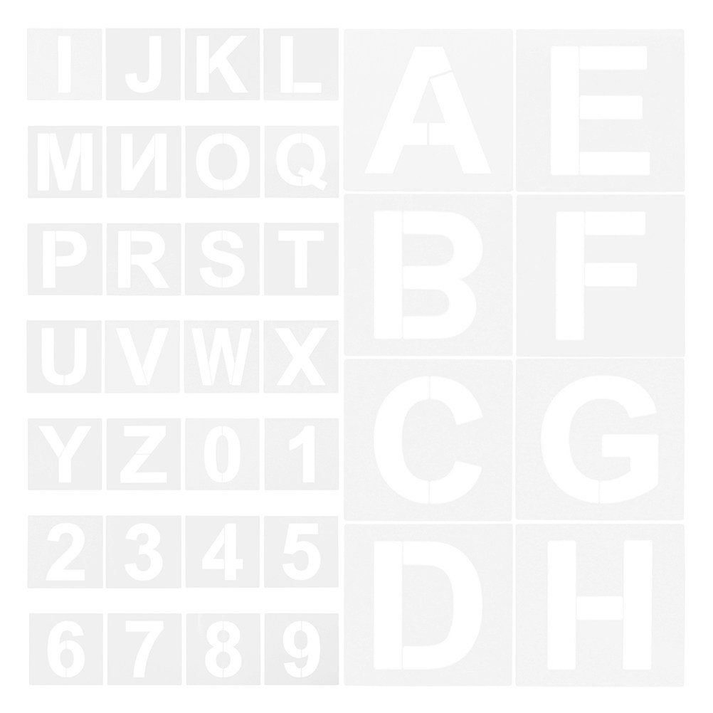 72Pcs Plastic Alphabet Number  - đánh giá và giá Letter S Art Craft