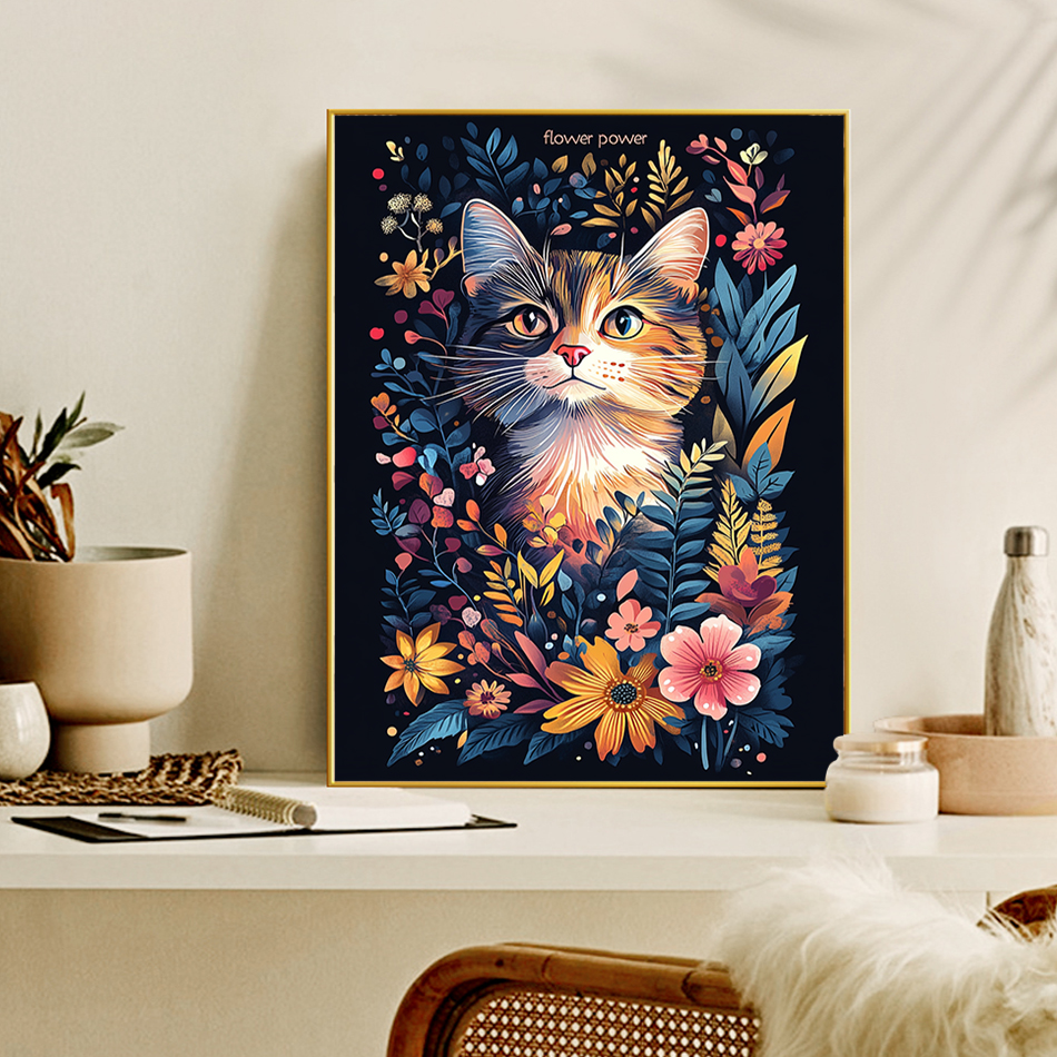 GATYZTORY Painting By Number D - đánh giá và giá Art Craft Cat