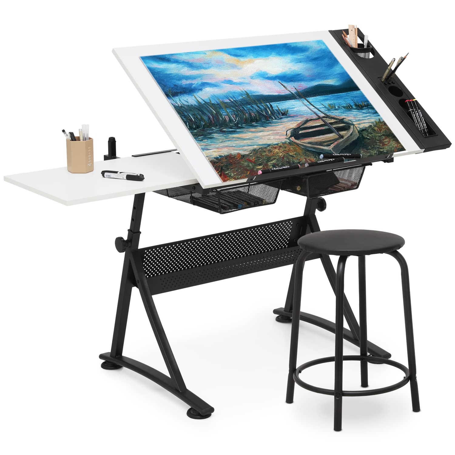 Adjustable Drafting Desk with  - đánh giá và giá Art & Craft Teacher
