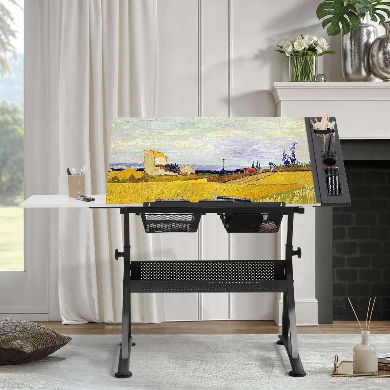Adjustable Drafting Desk with  - đánh giá và giá Art & Craft Teacher