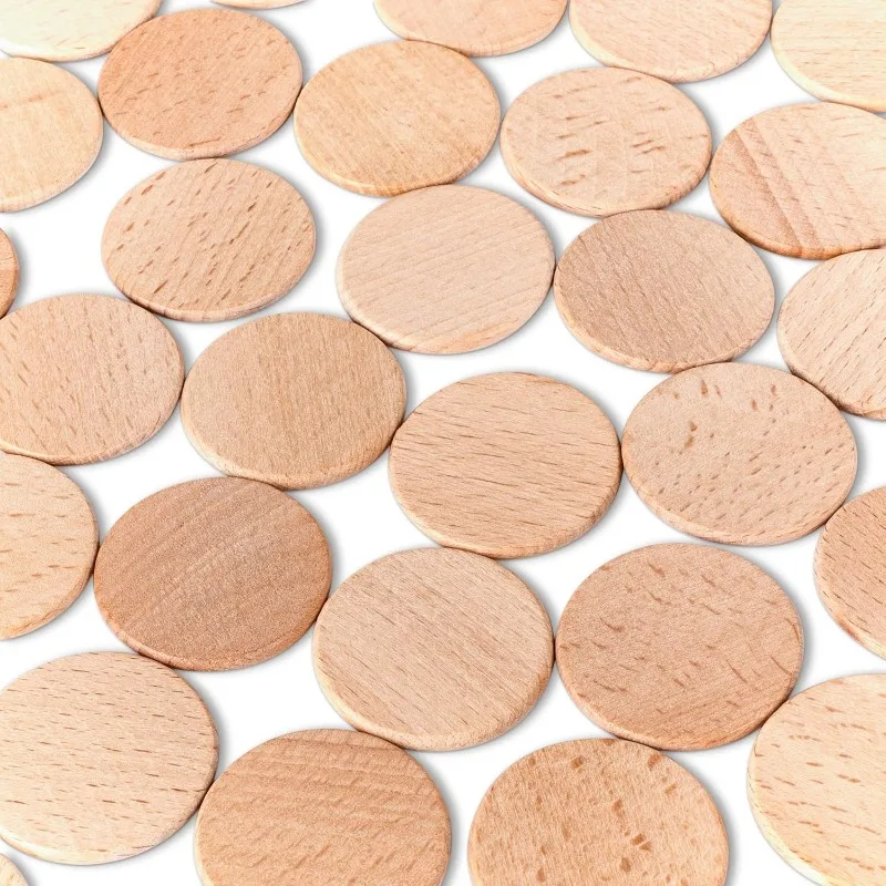 50PCS Round Unfinished Wood Cu - đánh giá và giá Art Craft Board