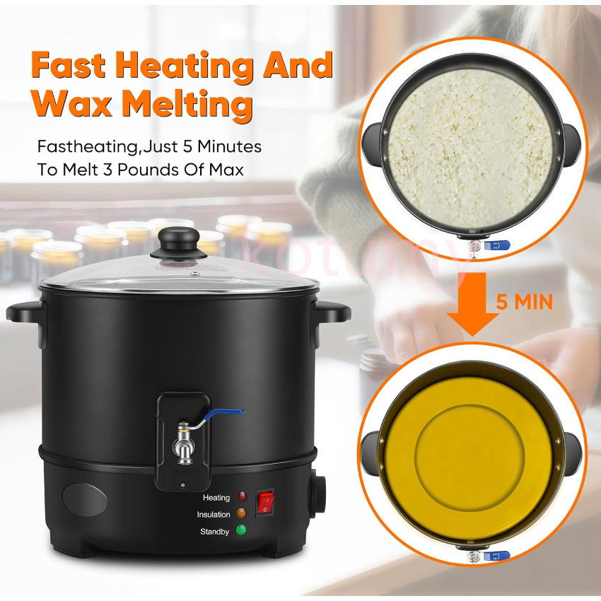 6L Small  Wax Melter Paraffin  - đánh giá và giá Candle Making Wax