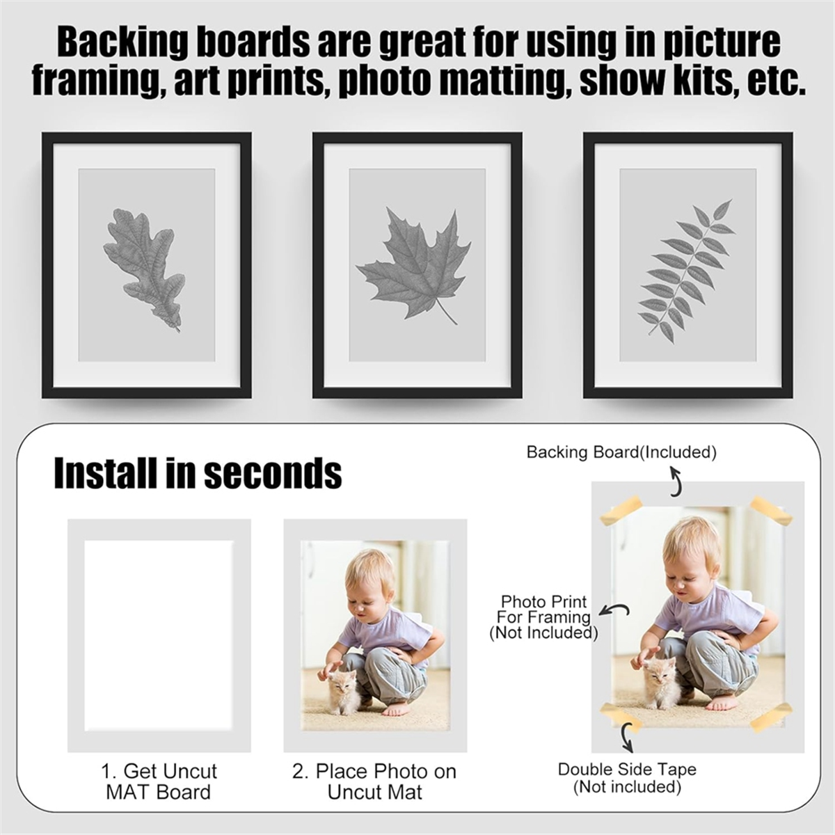 ABNJ 50 Pack Foam Boards 1/8 I - đánh giá và giá Art Craft Board