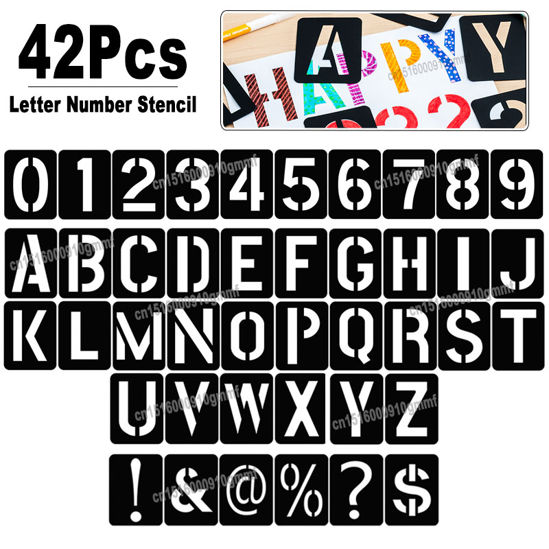 42Pcs Reusable Plastic Alphabe - đánh giá và giá Letter S Art Craft