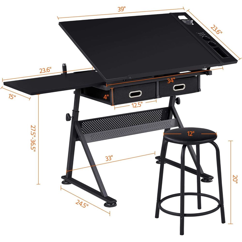 Drafting Table for Artists, He - đánh giá và giá Art & Craft Teacher