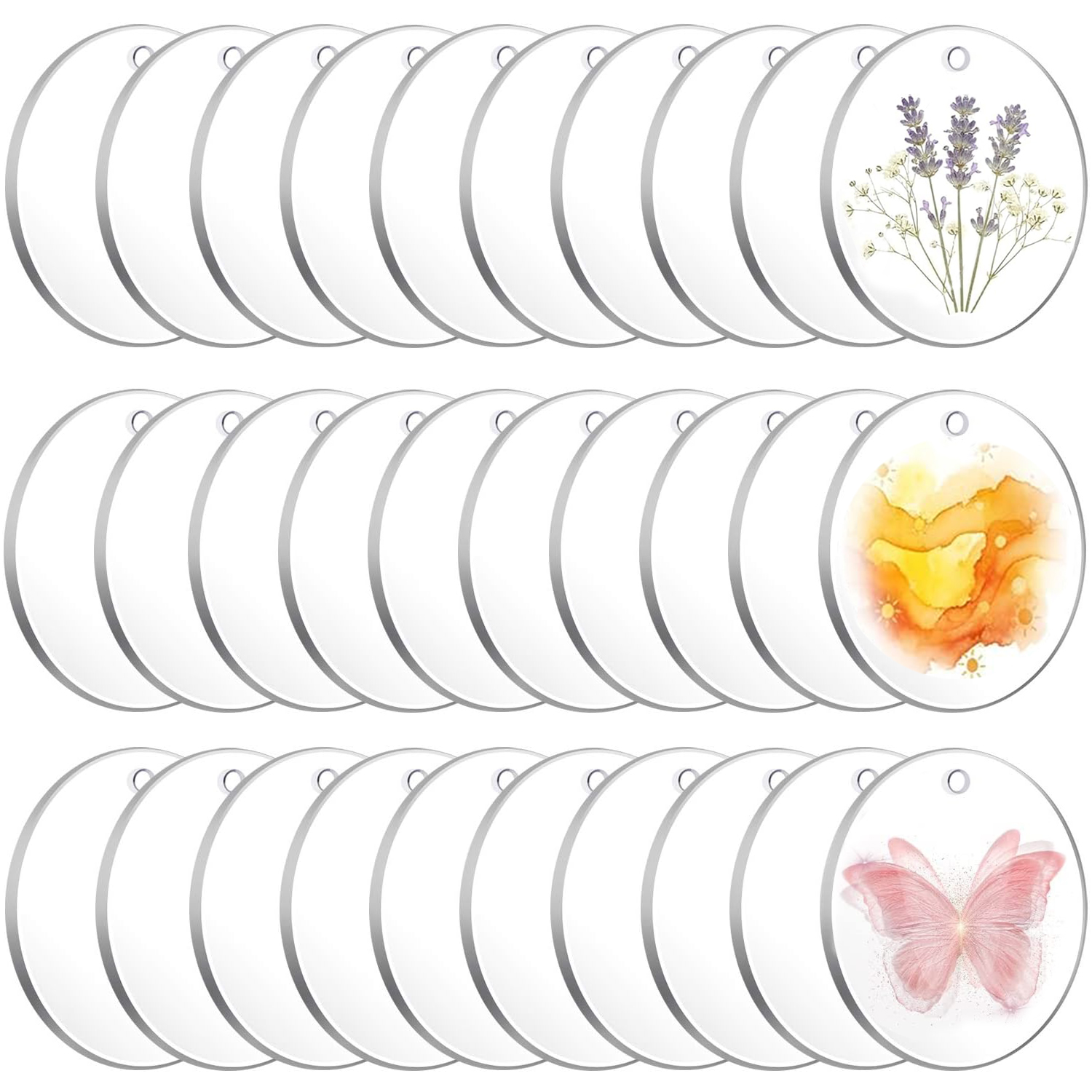 30 Pcs Clear Acrylic Circles 2 - đánh giá và giá Art Craft Gifts