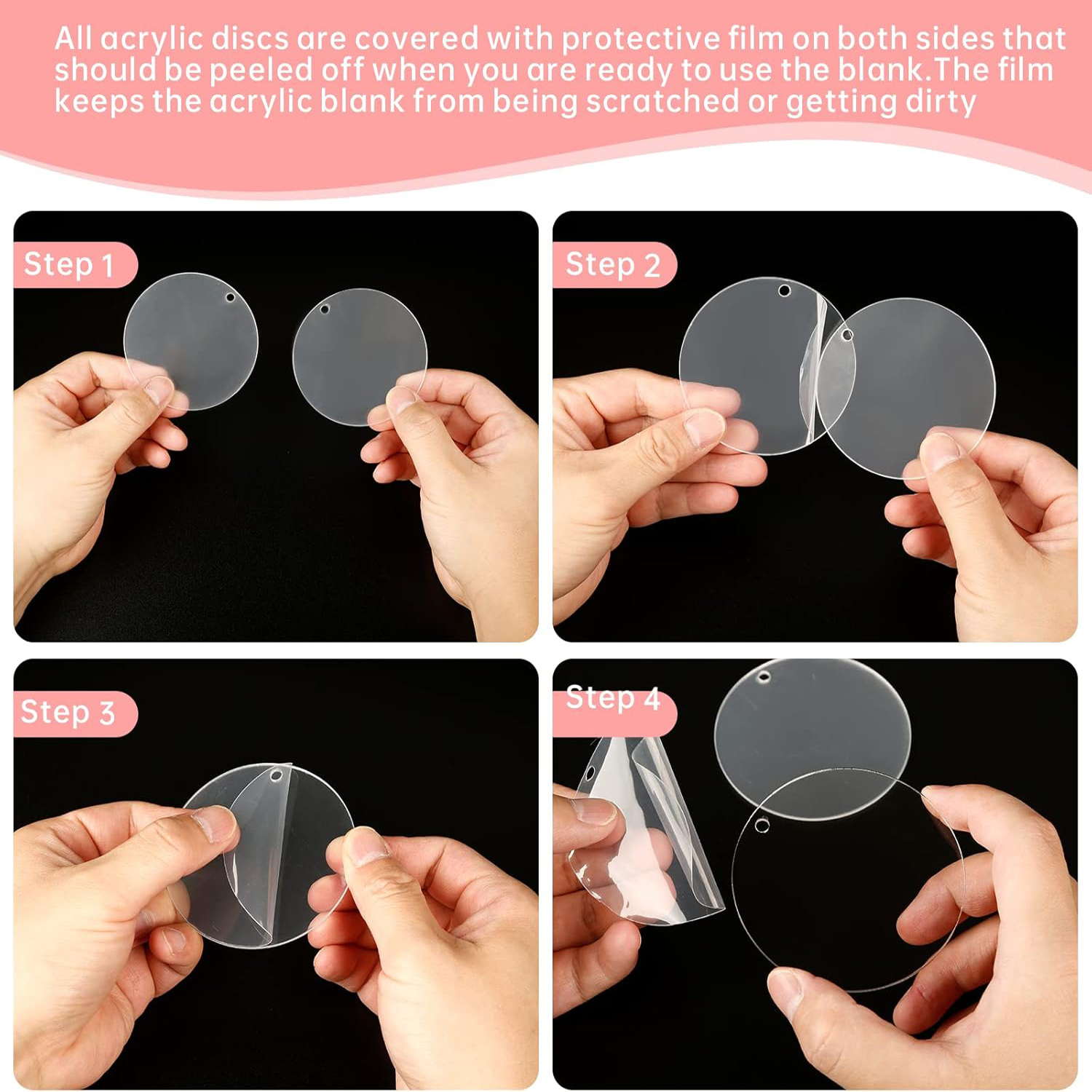 30 Pcs Clear Acrylic Circles 2 - đánh giá và giá Art Craft Gifts